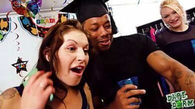 Group sex in student dorm Moka Mora, Dolly Leigh and Melissa Moore