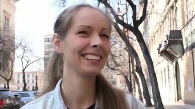 Meet girl outside who is tempted in for fucking time see her tits bounce