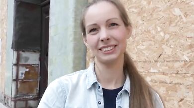 Meet girl outside who is tempted in for fucking time see her tits bounce