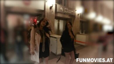 Foursome lesbian cuties and two guys fuck all ways