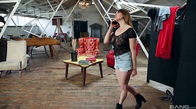 Samantha Bentley fucks a big uncut cock in London