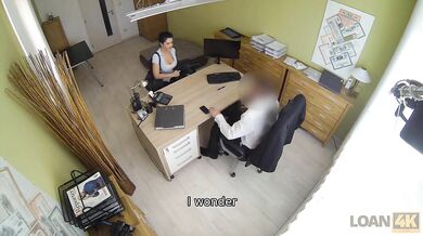 Guy fucks a  busty woman for a credit back