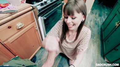 Brunette MILF is getting fucked all around the house she loves it