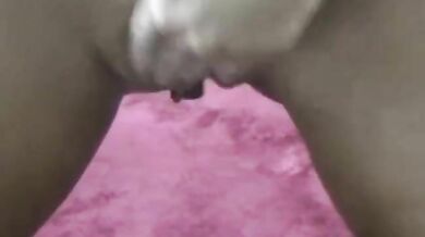 Hot blonde camgirl with glasses masturbates until she squirts