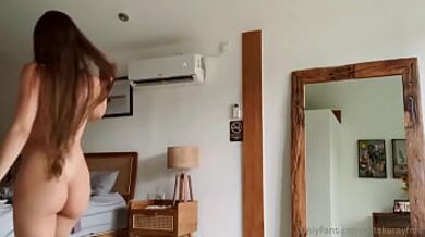 Amazing body Kate Kuray Dances And Undresses In Front Of The Mirror