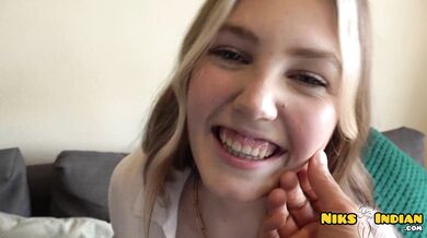 Huge Ass Big Tits Blonde Teen Claudia Garcia Fucked Hard and Swallows