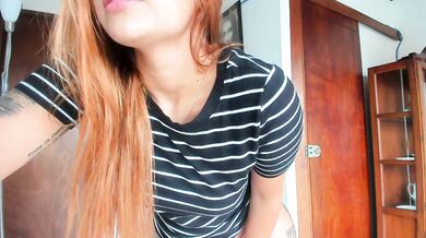 stellar camgirl with perfect body and tattoos undresses to show all