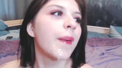 Amazing Deepthroat Blowjob on Webcam
