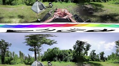 A secluded picnic with a relaxing blowjob