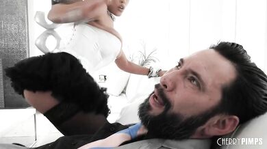 Cherrypimp: Blonde Maid Bridgette B Cleans Her Boss's Dick After He
