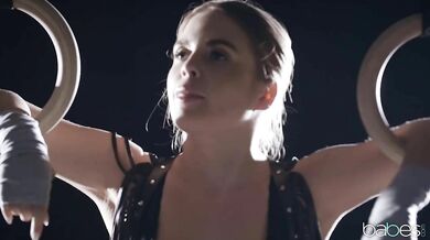 The filthiest fetish of this full-bosomed blonde slave came true