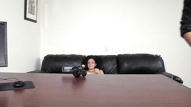 Rough Sex Loving Amateur's Anal on Couch
