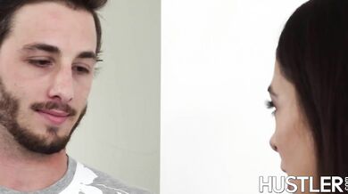 Hot MILF Eva Long gives a young dick deep blowjob