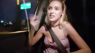 Amateur blonde teen ambushed anally in an interracial BBC experience
