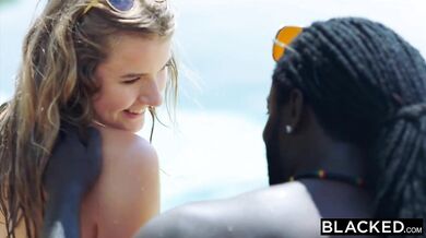 Interracial Reverse Cowgirl on Paradise Beach