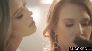 Ashley & Avery Share a Giant Black Willy