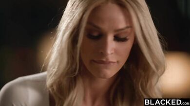 BLACKED Masseuse Emma can't keep her hands off client's BBC