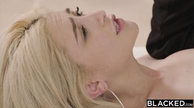 College blonde cutie gets pounded by a BBC for the first time