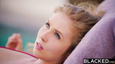 Seductive Lena Paul tries black meat
