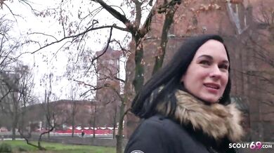 Swiss milf Lena picked up in street by scout for fucking back home