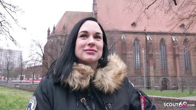 Swiss milf Lena picked up in street by scout for fucking back home