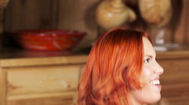 Edyn Blair in pink bikini gives hot massage and more