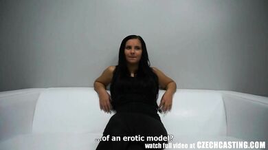Czech Brunette Young Newbie Casting Oils For Hardcore