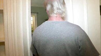 Cute Young Brunette Birthday Pussy For Old Jack