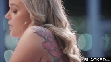 Chubby Blonde Kali Roses needs a BBC BLACKED