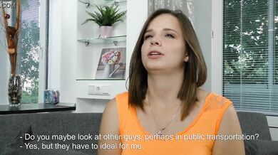 Pretty chubby teen Sandra Bulka in virgin casting